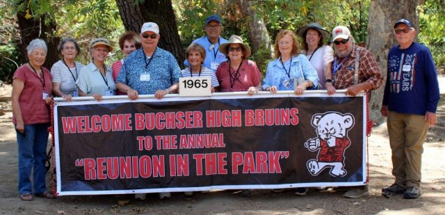 Left to right Rose Minor Kausek, Linda Furduto Kennedy, Effie Ragsac, Lane Woolley Johnson, Tony Diaz, Jeanne Turgeon Robbins, Larry Kubo, Jeanne Adams, Earlene Harp Edwards, Phil Zeidman, John Honeywell