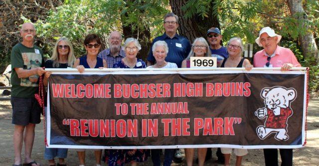 1969 Left to right George Broad, Kathy Fox, Judy Lamb, Frank Grether, Billie Jo Elkin, Val Brooks, Mike Simonds, Mary Forsythe, Mike Wilson, Janice Lesch, Mark Hendricksen