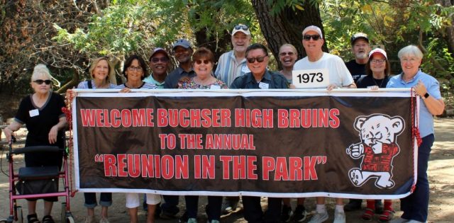 1973 Left to Right: Janet Katsanes, Suzy Packwood, Melony Santiago, Rudy Kelly, Darrell Hunter, Karen Keller, John Mills, Steven Quon, Darby Teichgraeber, Tim Jacques, Ken Wolff, Terry O’Neill, Louise Sumpter